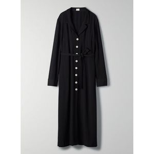 Aritzia Wilfred Longsleeve Shirt Dress Black XS